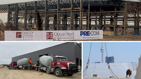 collage of construction sites